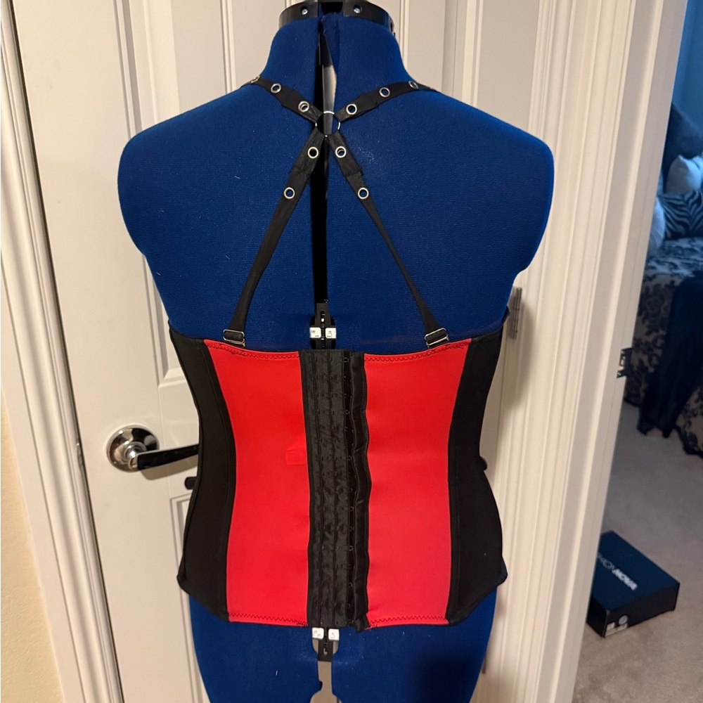 Red and Black Corset Top - Picture 2 of 2